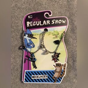 Regular Show Mordecai & Rigby BFF Necklace set